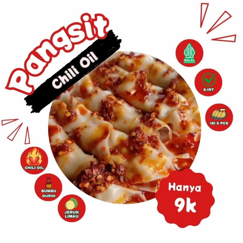 

Pangsit Chili Oil | Isi 6 | Isi Daging Ayam | Kuah/Goreng