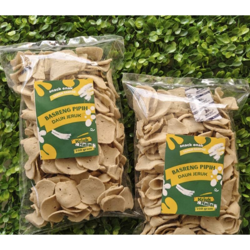 

Basreng pipih daun jeruk original 250 gram