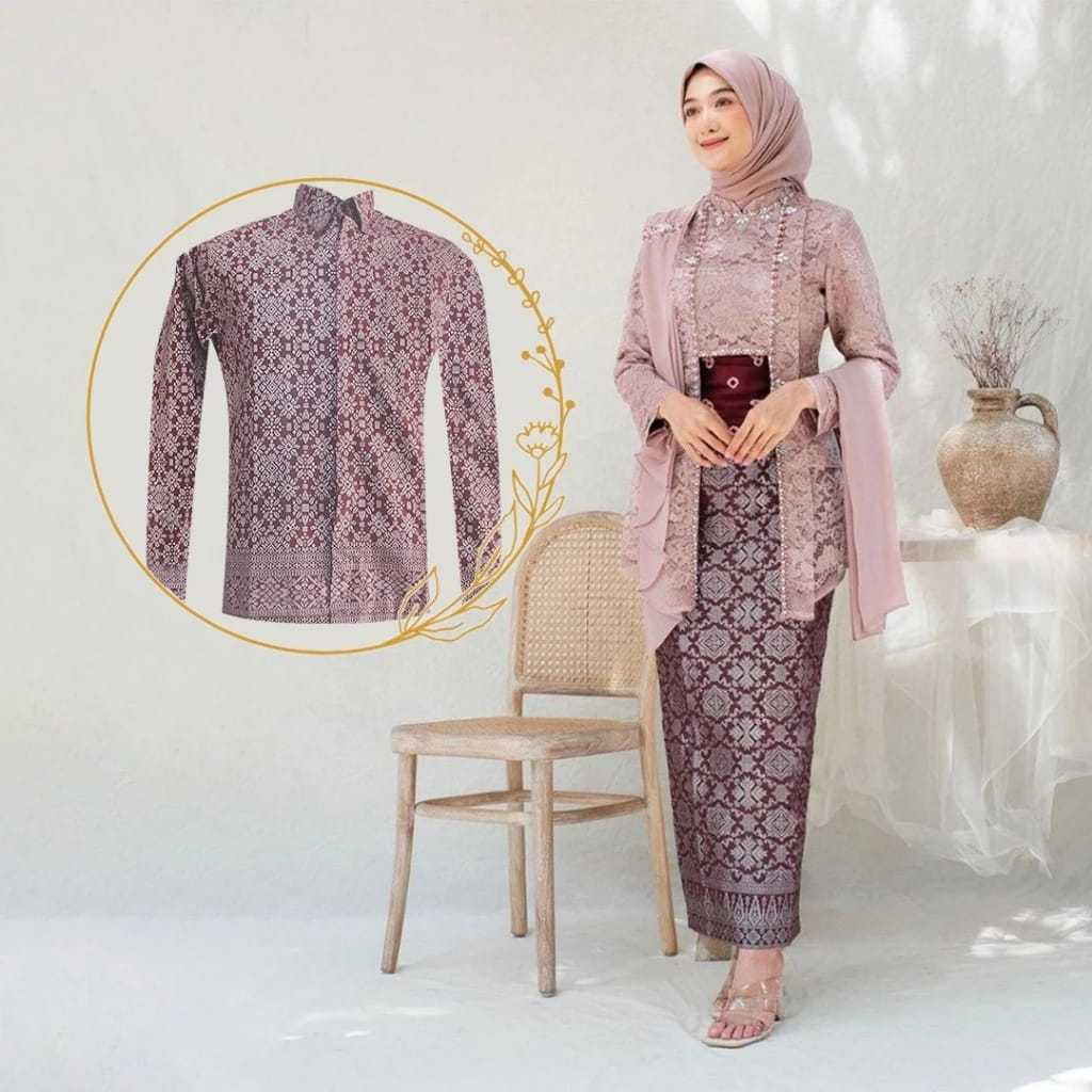 Setelan kebaya mewah laksmi kutu baru set kebaya couple modern lamaran tunangan wisuda kondangan