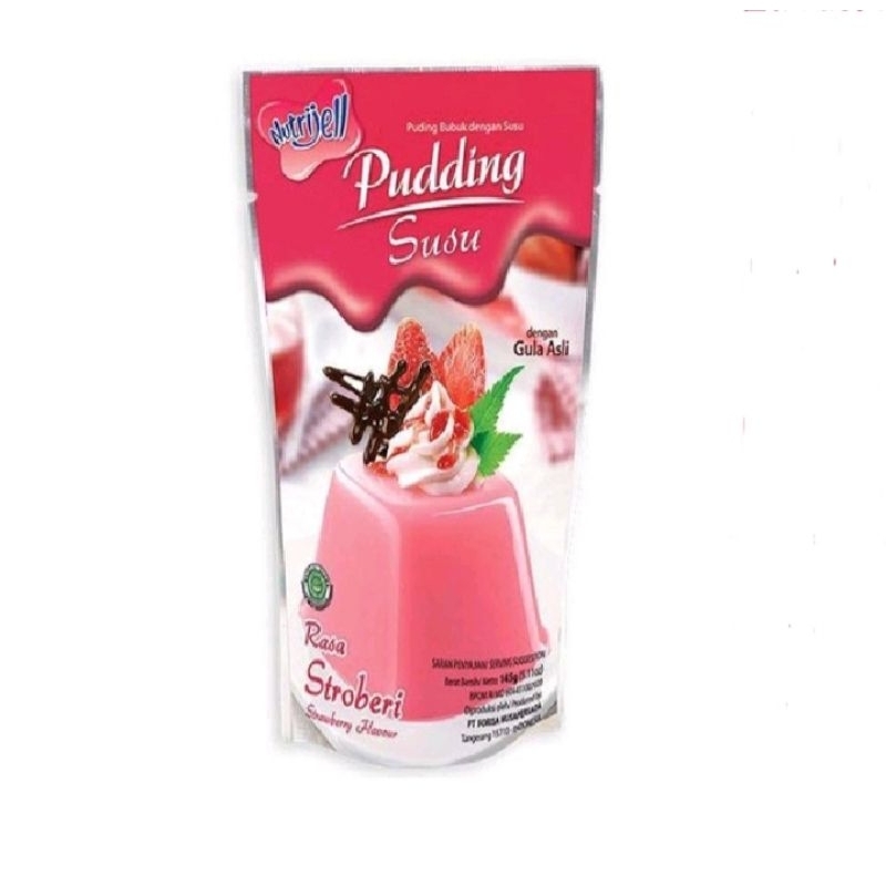 

Nutrijell Pudding Susu Strawberry 145 gram Nutrijell Pudding Susu Stroberi