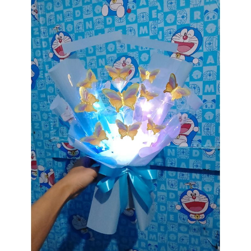 Buket kupu - kupu led