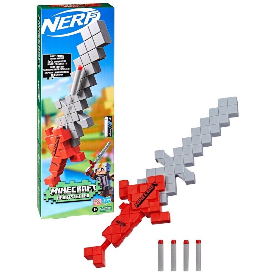 Nerf Minecraft Sox Foil Heartstealer Toy Sword Blaster