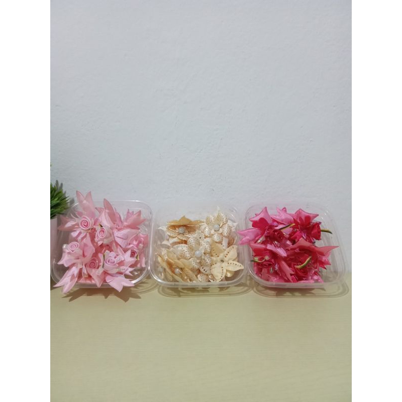 BUNGA HIASAN PITA SATIN/BUNGA HIASAN KECIL/BUNGA HIASAN UNTUK BAJU/BUNGA HIASAN TEMPEL/BUNGA HIASAN 