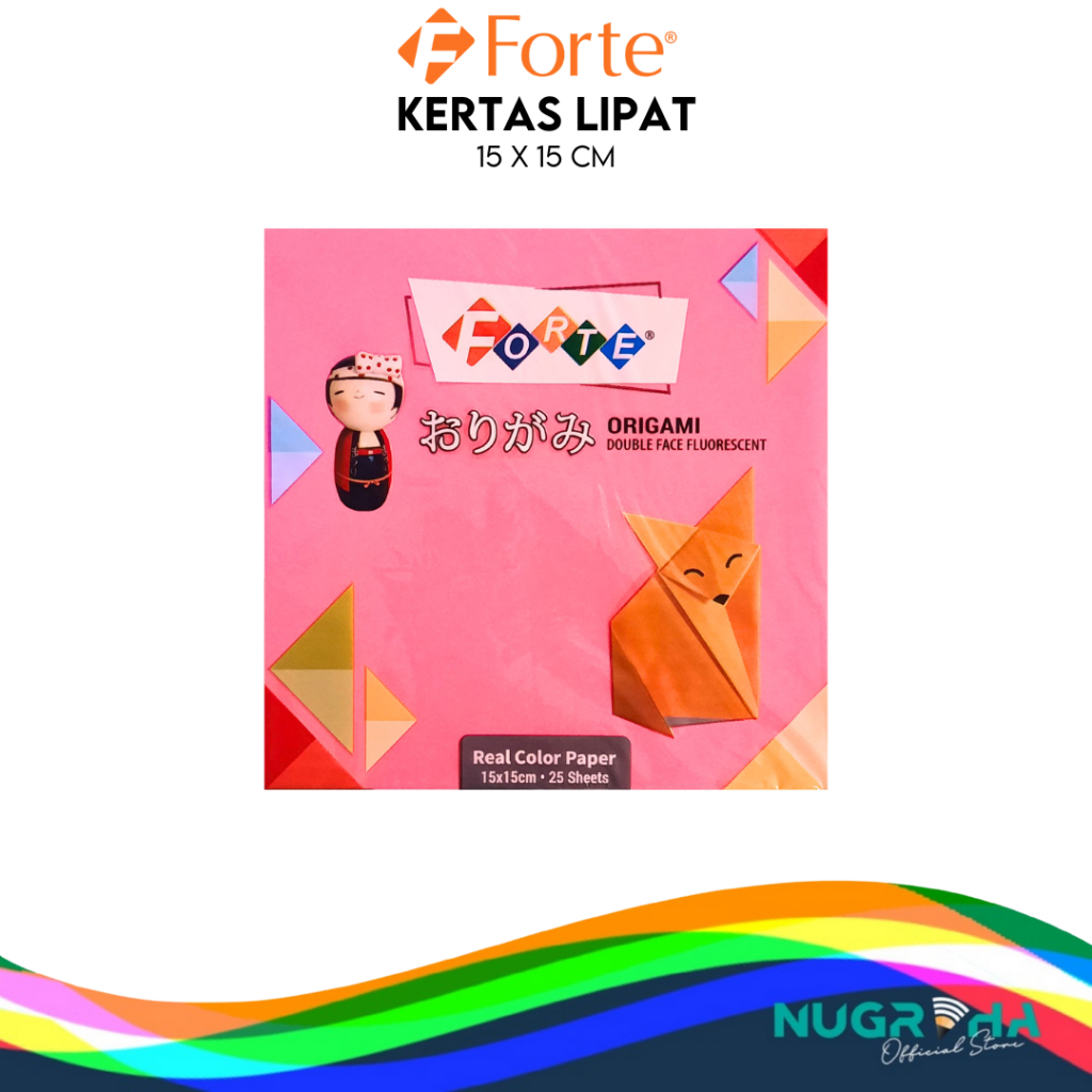 

KERTAS LIPAT ORIGAMI 15 X 15 FORTE 25 LEMBAR