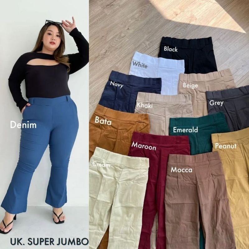 celana cutbray katun strech / celana cutbray jumbo / cutbray rok