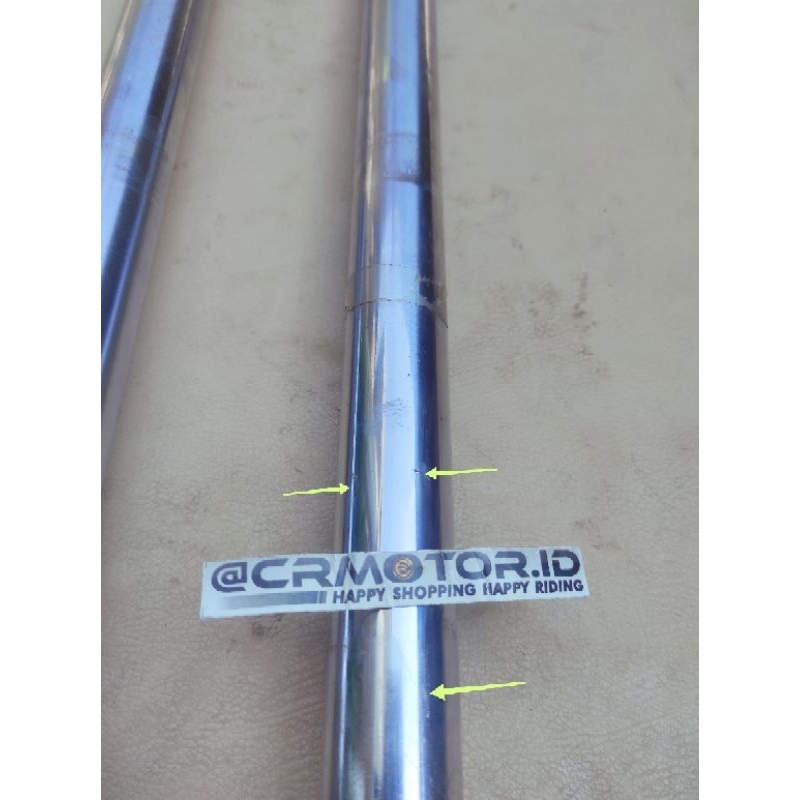 original as tabung bottom shock shockbreaker depan megapro monoshock mono shock silver kye ori