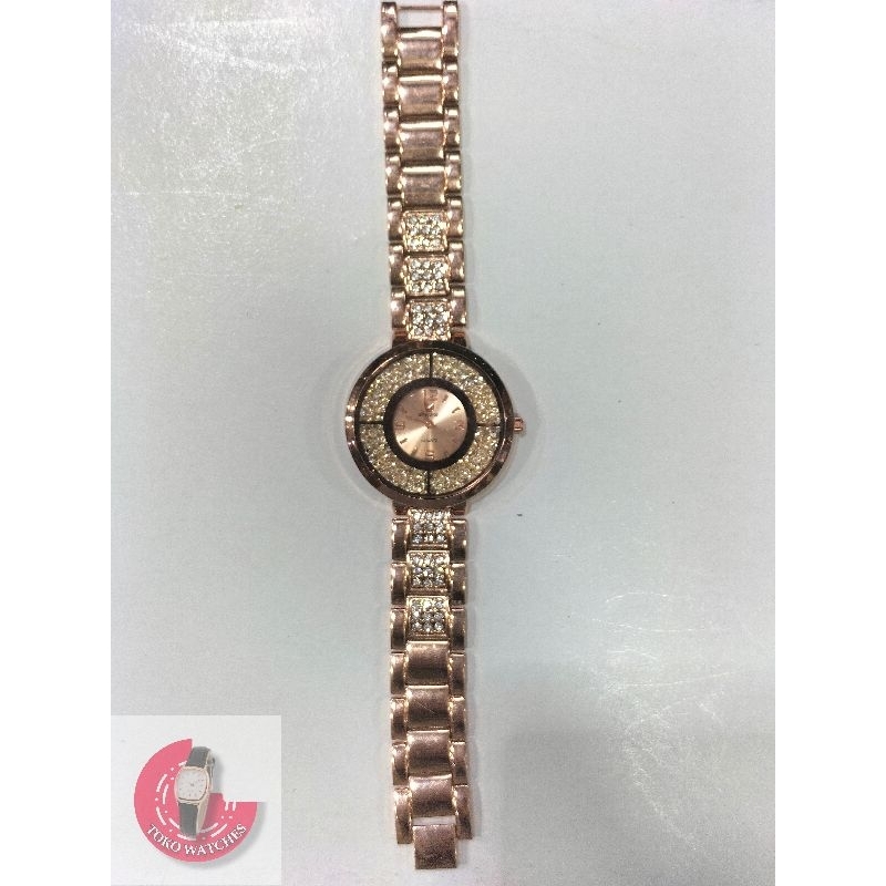 TOKO WATCHES - JAM TANGAN WANITA MOTIF STRAP RANTAI