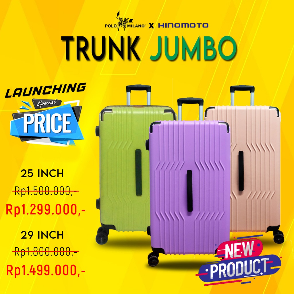 Koper Trunk Jumbo Polo Milano X Polo Milano 29 Inci 728411 GARANSI PART