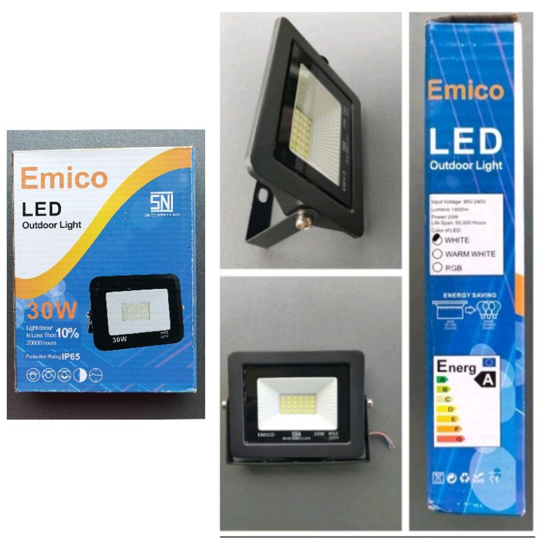 Lampu Sorot Tembak 30 Watt LED Outdoor Light Cahaya Putih