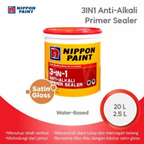 Cat Dasar Wall Seal Nippon Paint 3 In 1 Primer Sealer Anti Alkali