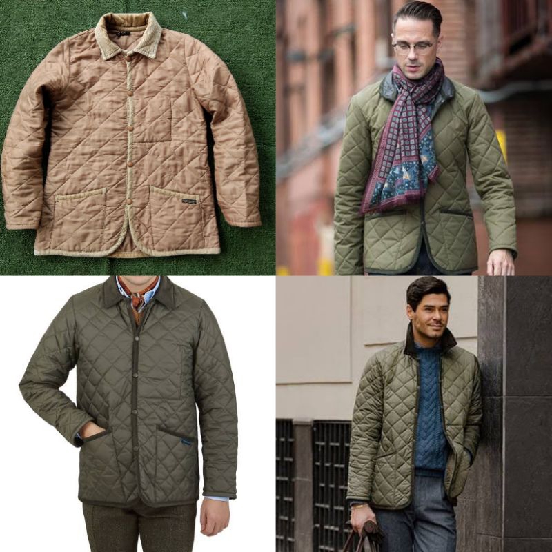 Lavenham England x Beams Quilted Jacket Slim Puff Puffer Down Casual no Barbour Lonsdale