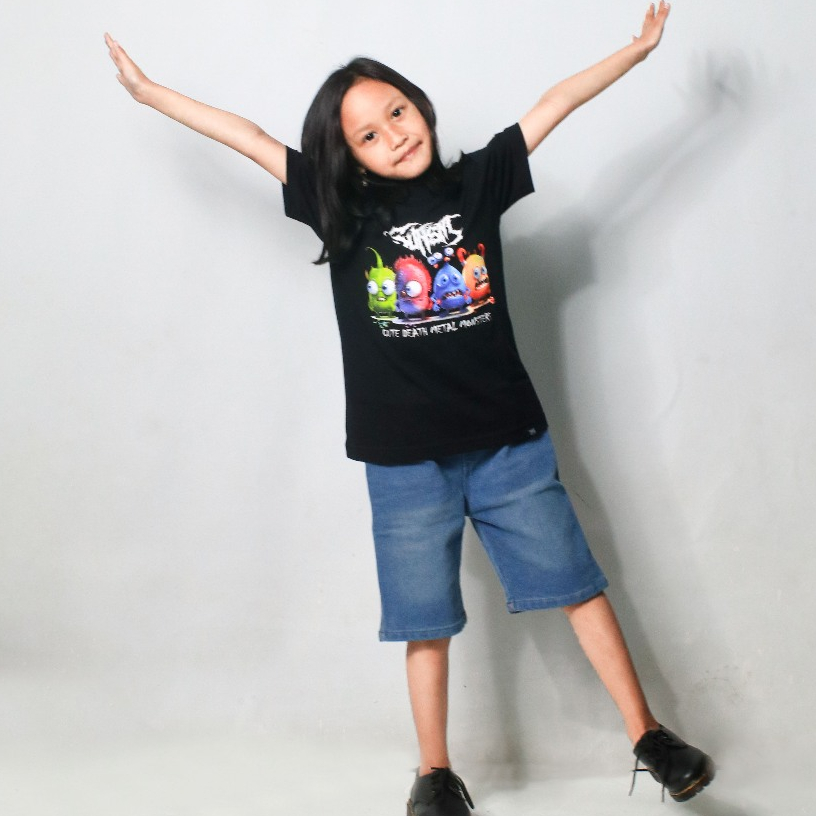 JUNIORROCKSTAR Official Merchandise Baju Anak Sufism - Cute Death Metal Monster