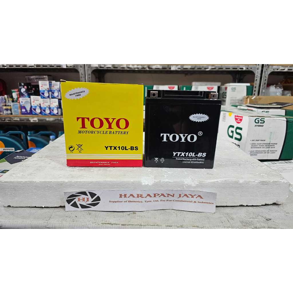 AKI MOTOR TOYO YTX10L-BS (10AH) KERING