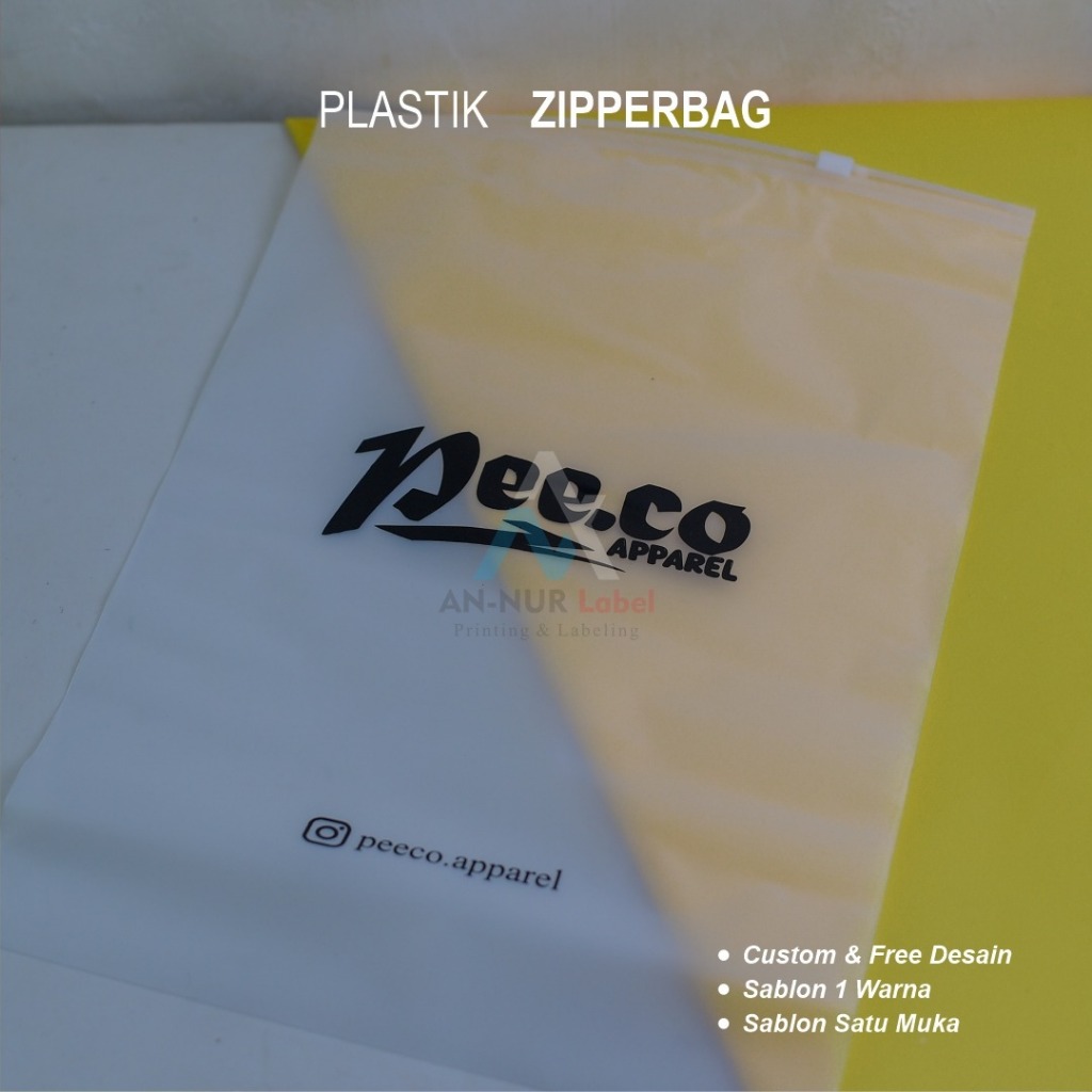 plastik zipper packaging baju zipeer packaging pakaian custom