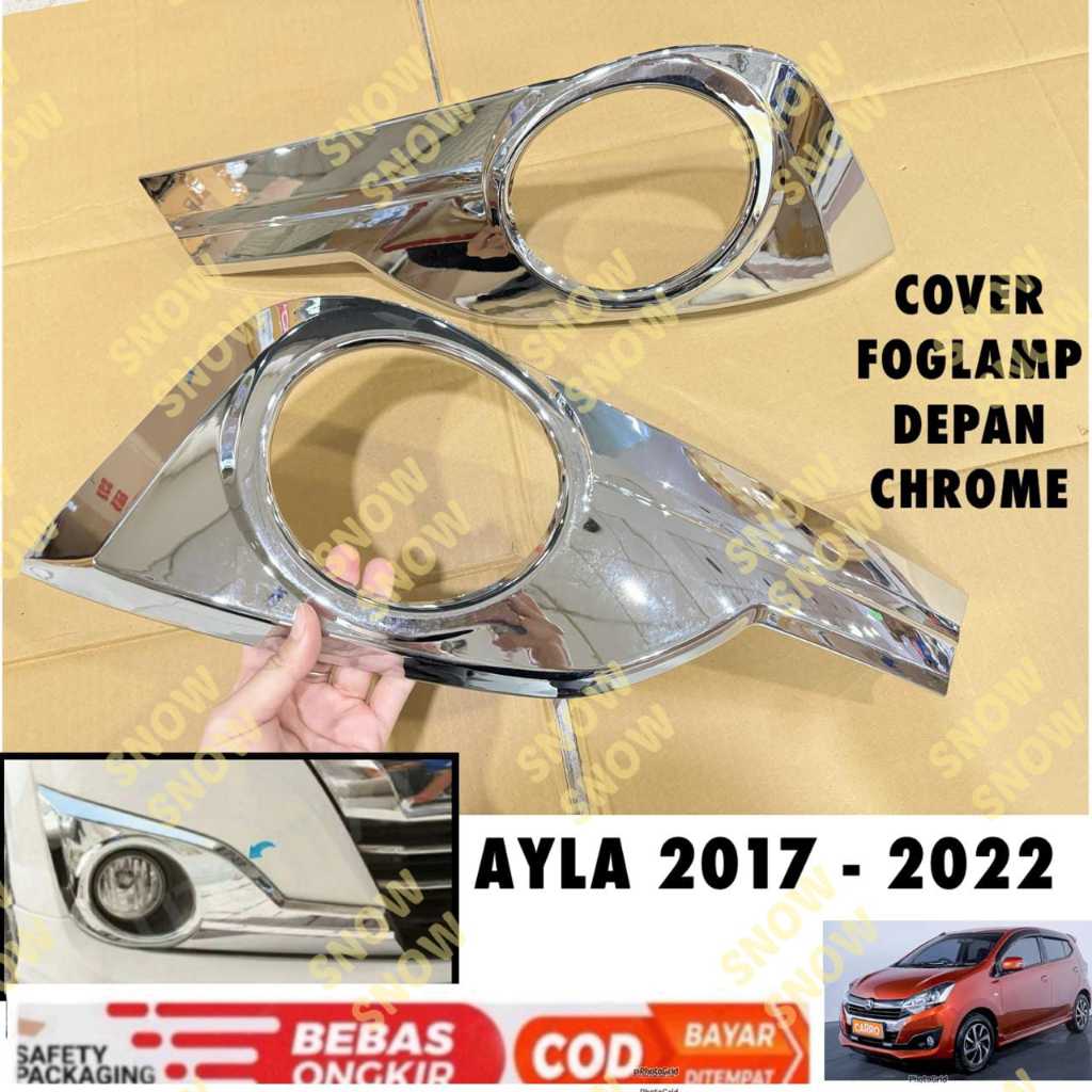 Foglamp Ayla 2017 2018 2021 Fog Lamp Platinum Cover Chrome