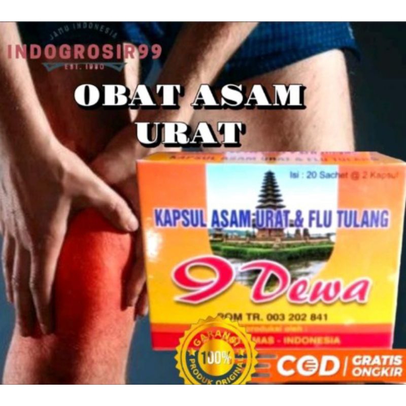 Kapsul 9Dewa Asam Urat&Pegelinu Original