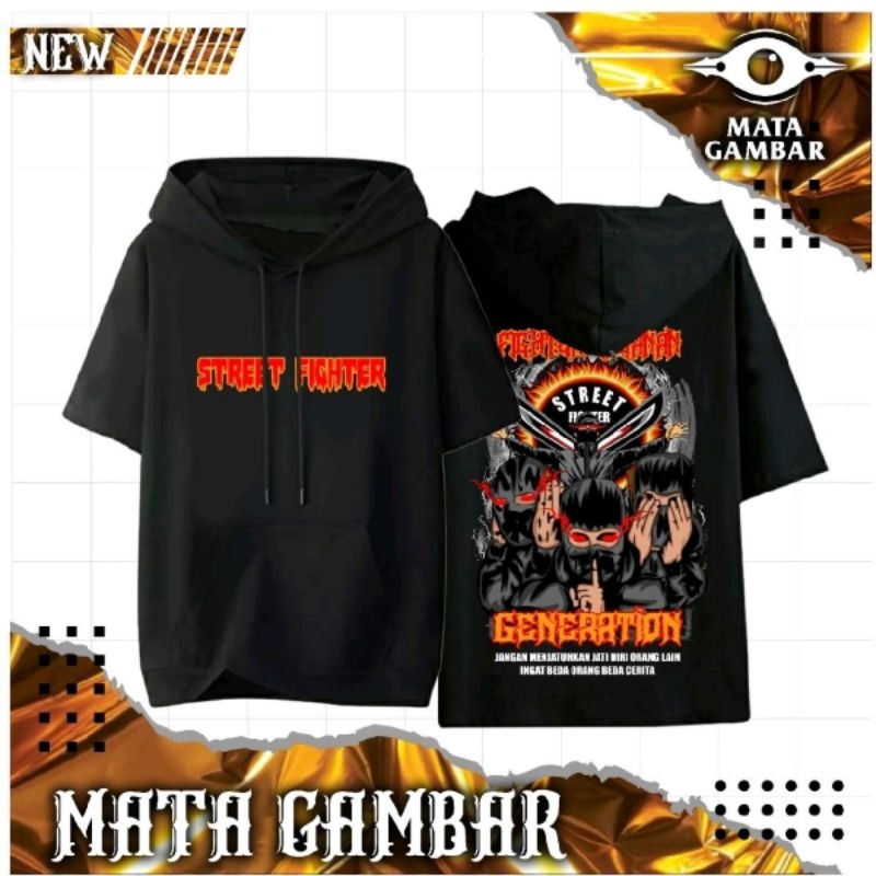 T-SHIRT HOODIE STREET FIGHTER || KAOS HOODIE STREET FIGHTER || BISA COD || GRATIS ONGKIR