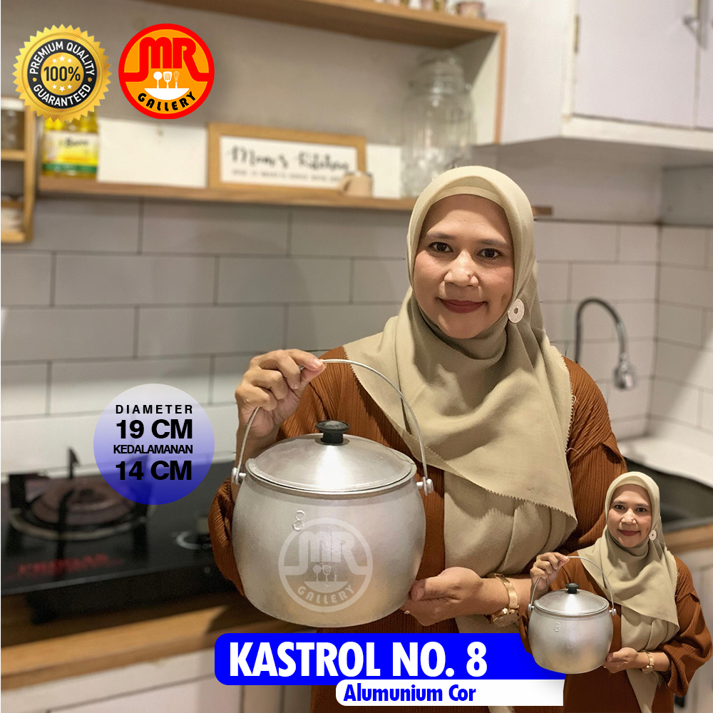 MRK - KASTROL LIWET NO. 8  PANCI SERBAGUNA DENGAN DESAIGN UNIK BAHAN ALUMUNIUM COR