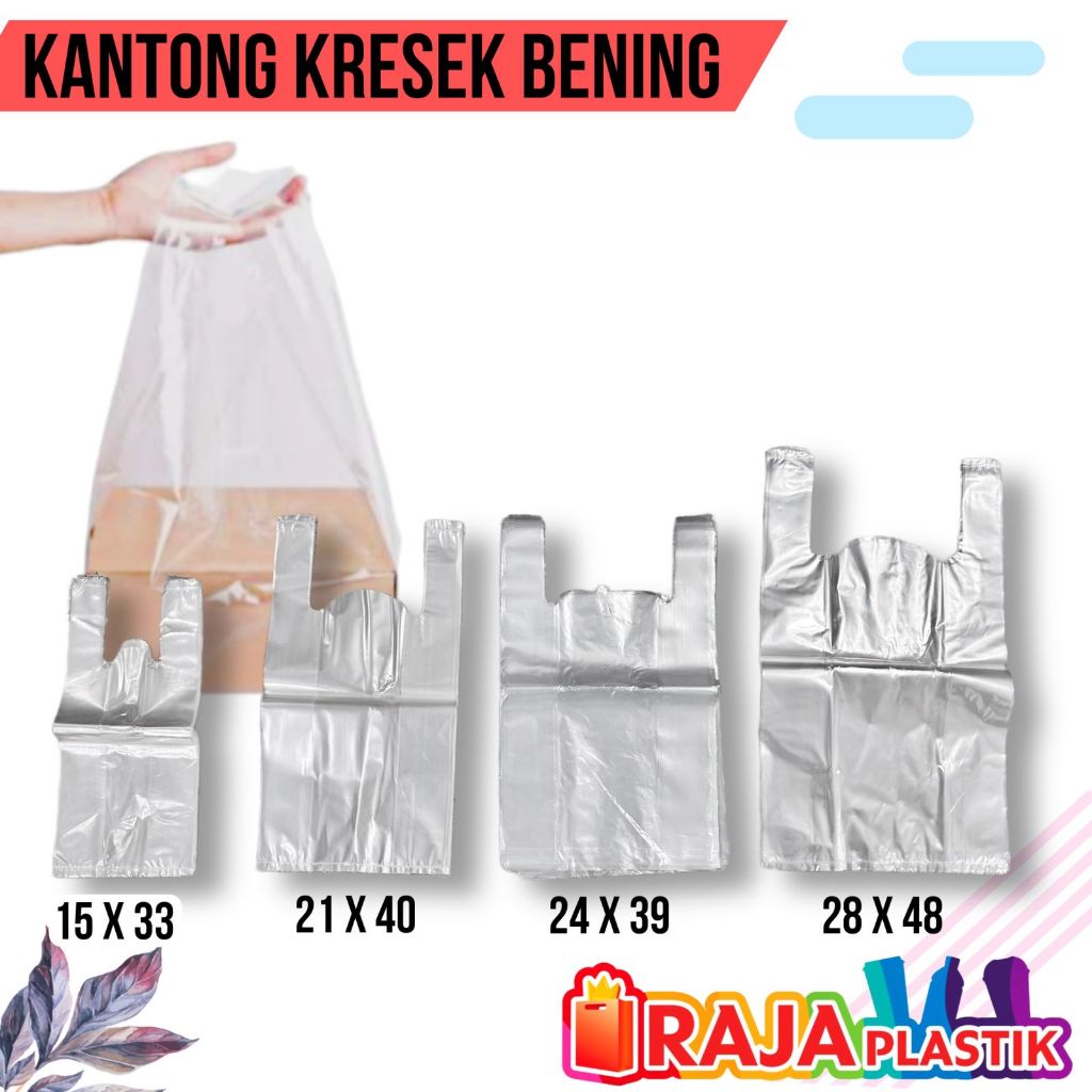 Kantong Plastik Bening / Kresek Bening / Kantong Plastik Transparant