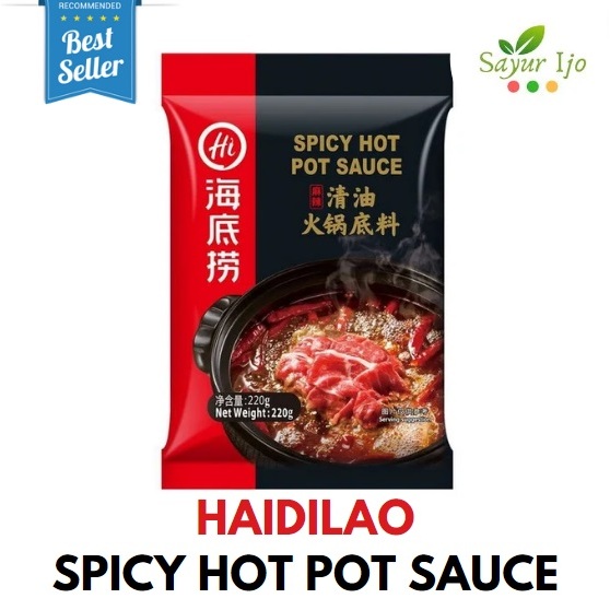

Hai Di Lao Spicy Hot Pot Sauce 220 Gram / Pack Bumbu Kaldu Kuah Soup Hot & Spicy Instant Premium