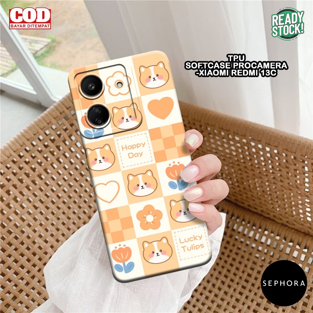 Case XIAOMI REDMI 13C Terbaru - Sephora - Fashion Case LUCU - Softcase XIAOMI REDMI 13C - Case Pro C
