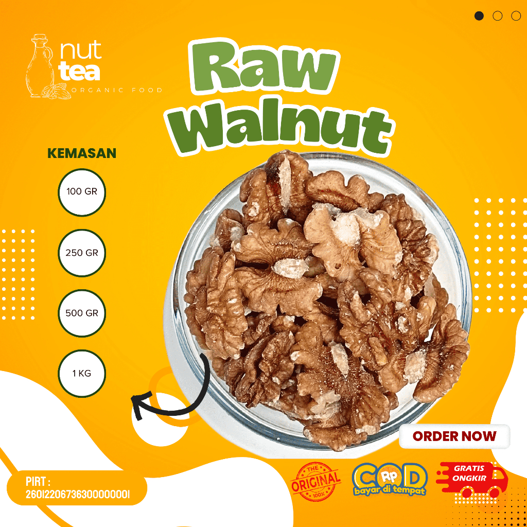 

Raw Walnut 100gr - Kacang Walnut Mentah