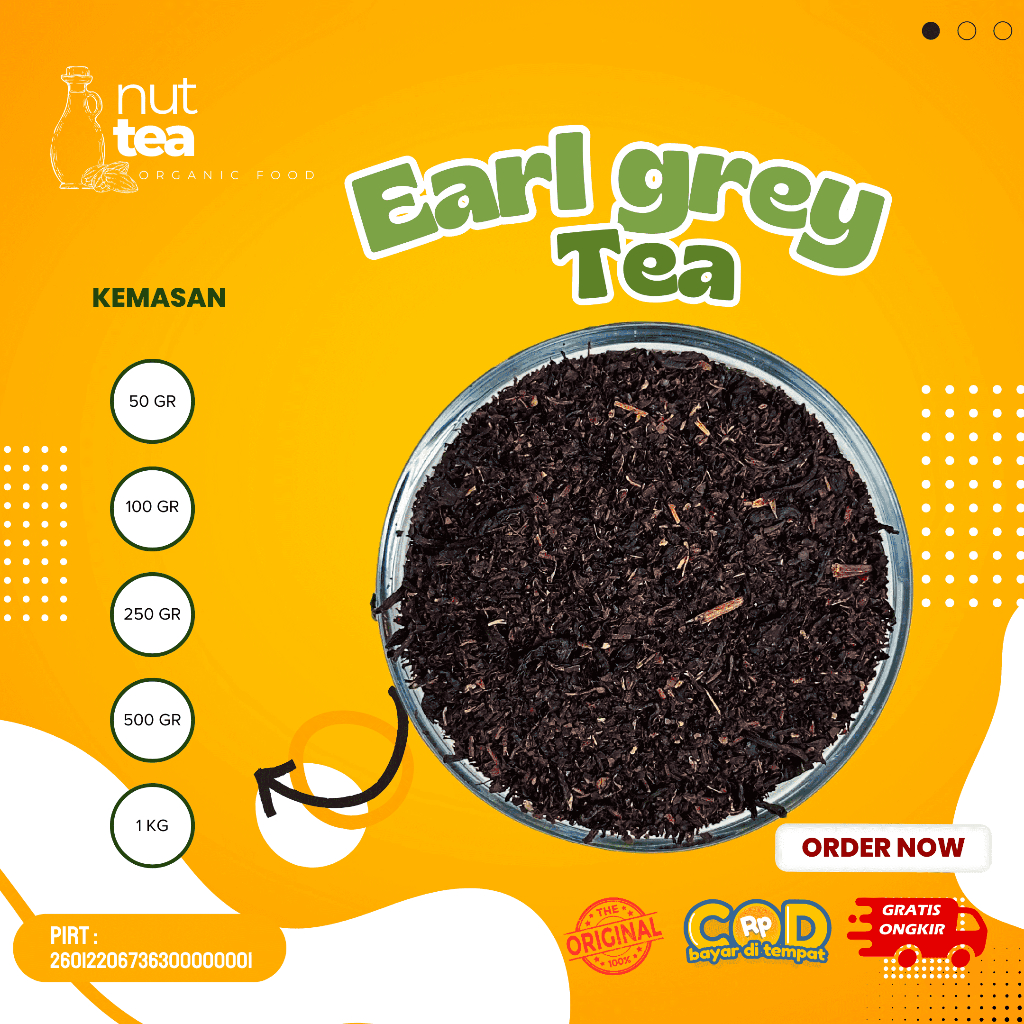 

Daun Teh Earl Grey Premium 250gr - Earl Grey Tea / Teh Hitam Bergamot