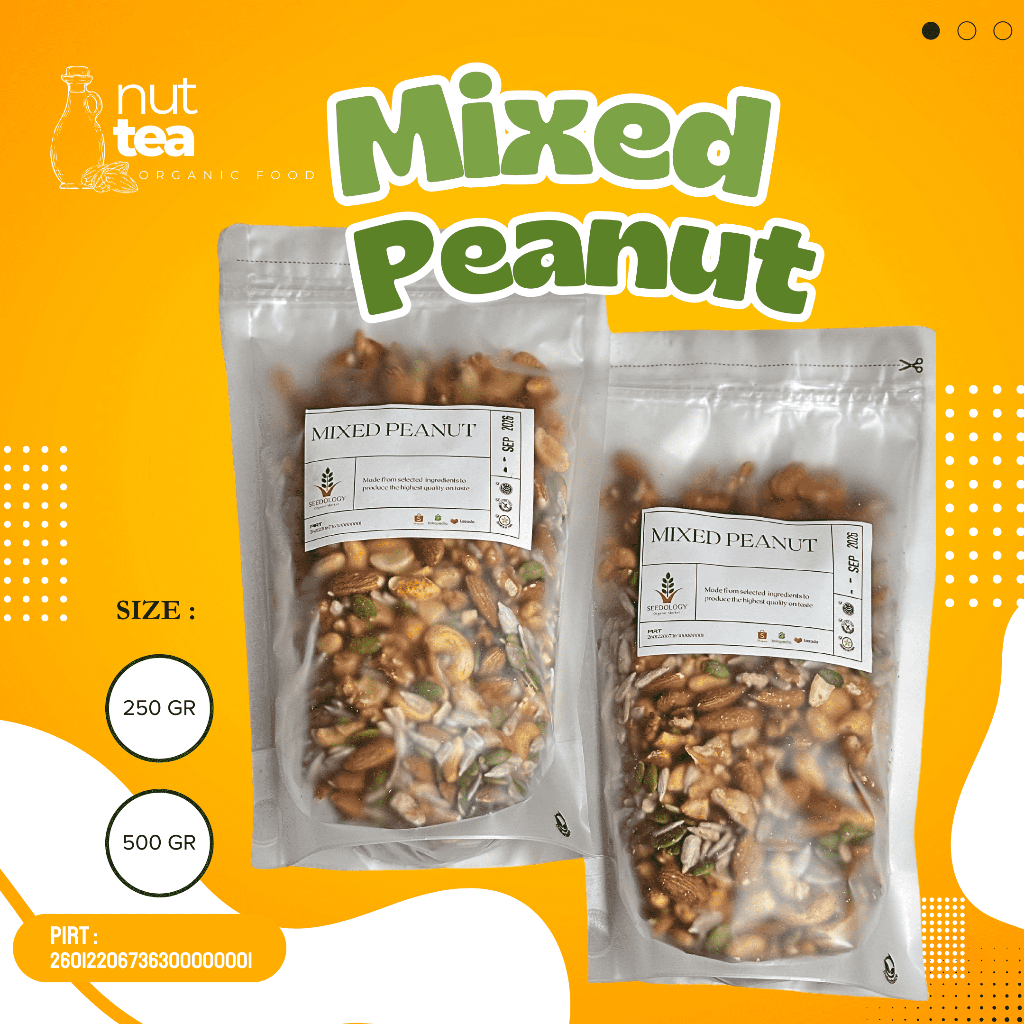 

Mixed Peanut 250gr - Campuran Kacang dan Biji-Bijian / Diet / Sehat / Bergizi