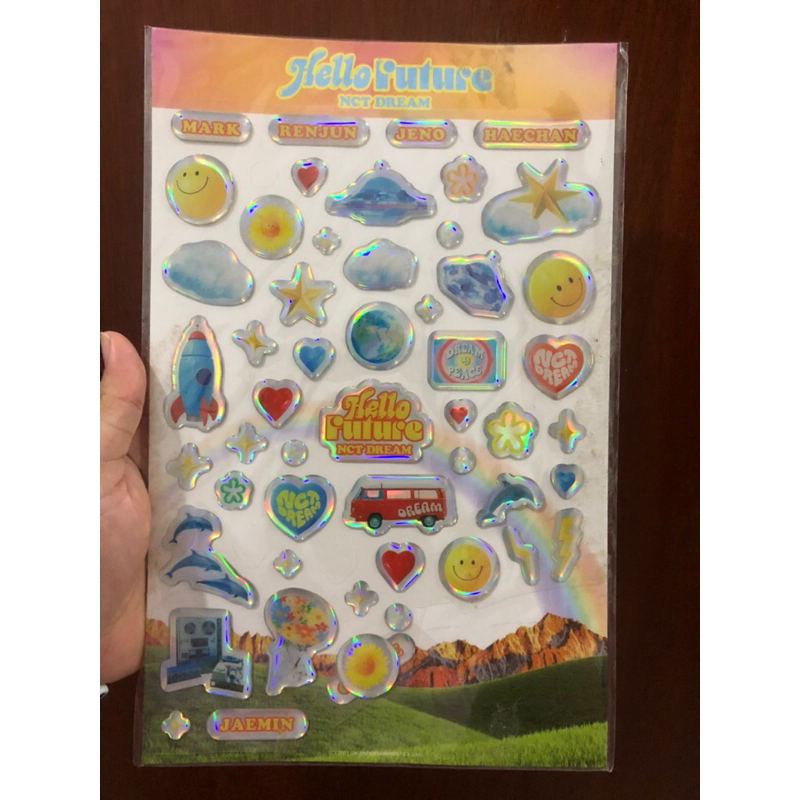 MD NCT DREAM STICKER EPOXY HOLOGRAM OFFICIAL