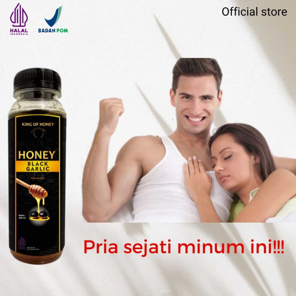 Terlaris Madu Honey Black Garlic isi 250 ml Madu Tahan Lama Pria Dewasa Madu Bawang Hitam Tunggal La