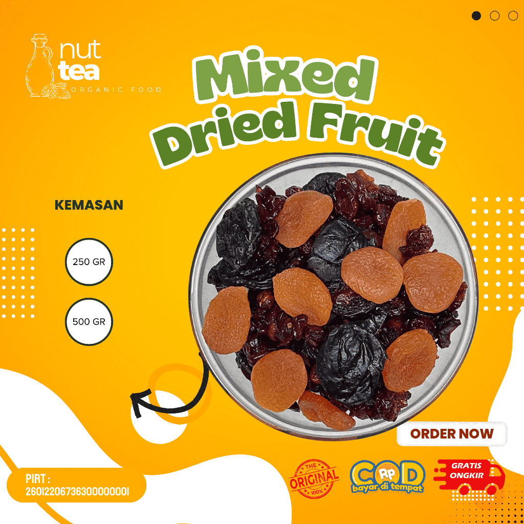 

Mixed Dried Fruit 500gr - Campuran Buah Kering / Diet / Sehat / Bergizi