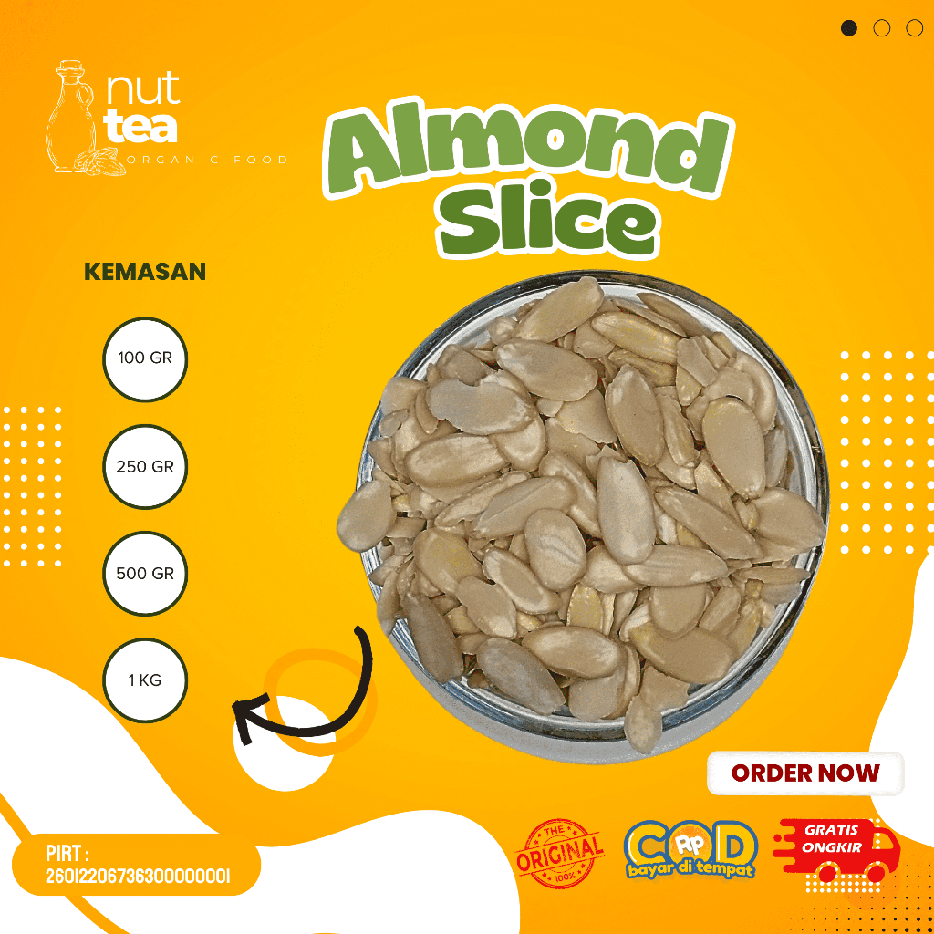 

Almond Slice 100gr - Kacang Almond Iris / Topping