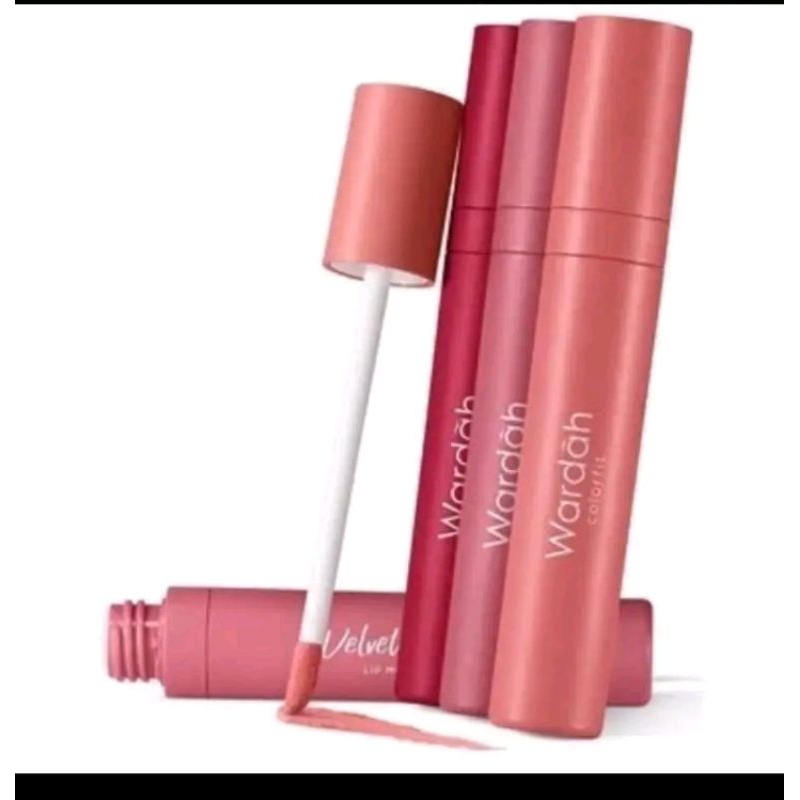 wardah lip cream velvet matte