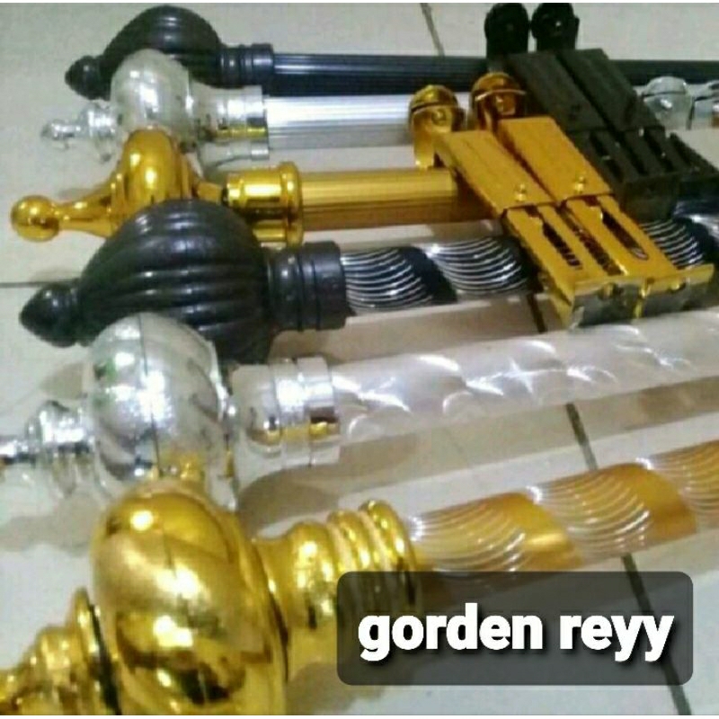 FULL SET BESI GORDEN BATANG GORDEN FULL SET BESI GORDEN MINIMALIS  WARNA SILVER GOLD COKLAT