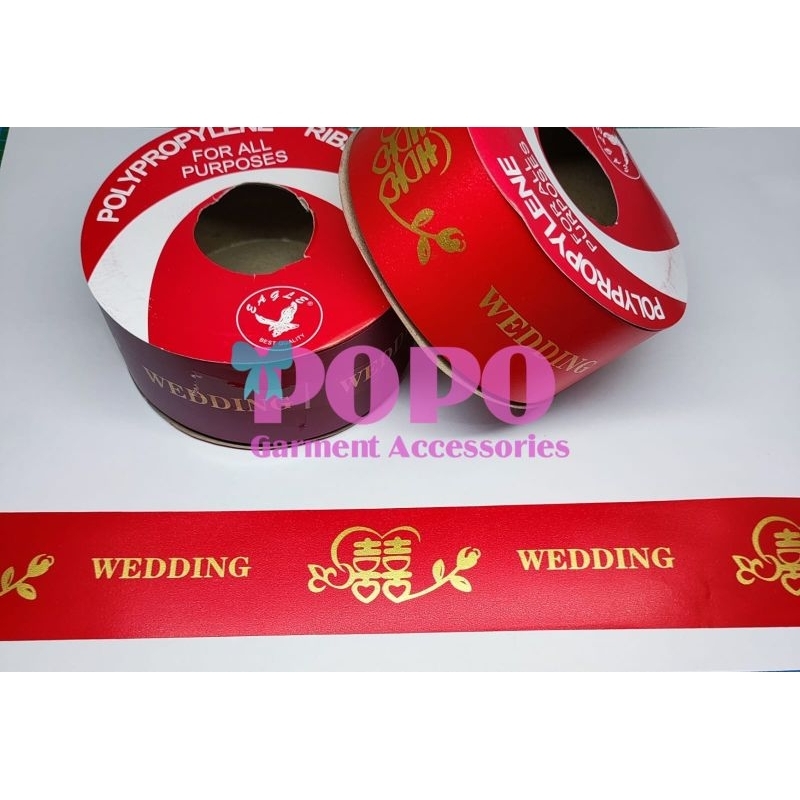 

PITA KADO / PITA WEDDING LEBAR:4CM ( PANJANG:16 YARD )