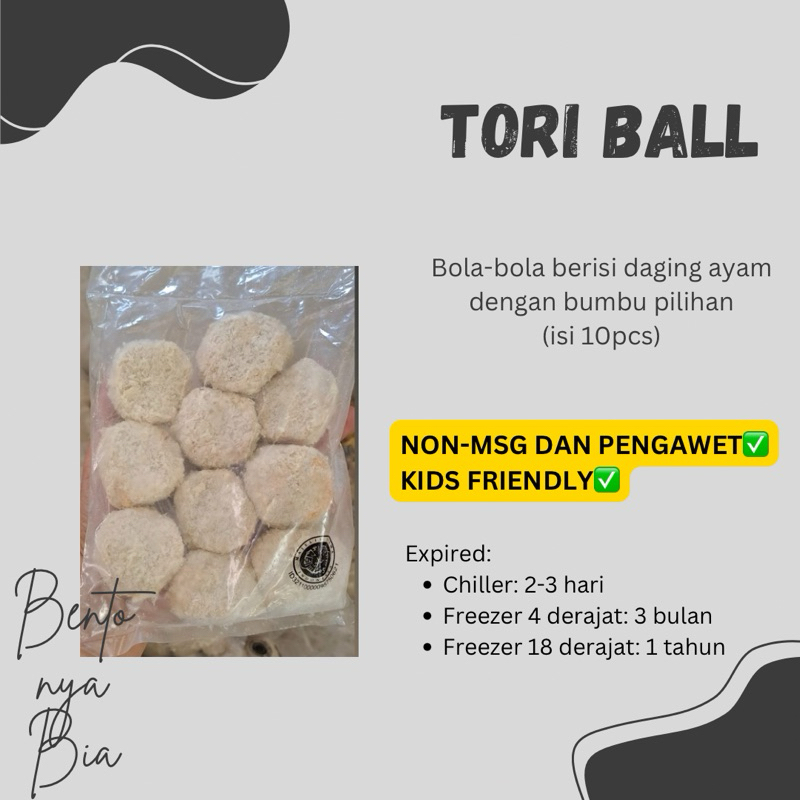 

Tori Ball Frozen Bento Hokben