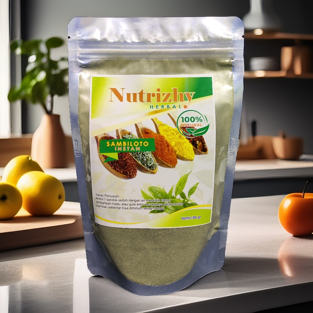 

Sambiloto Herbal Bubuk Murni Premium Instan Seduh (100grm)