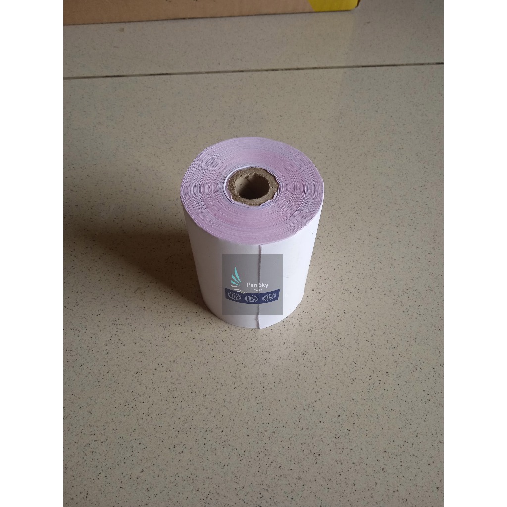 

Kertas struk/kertas kasir/premium register roll NCR 2ply 75 x 60mm
