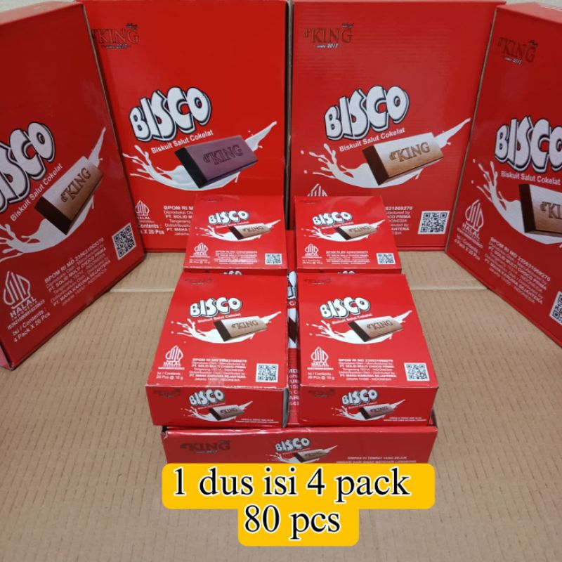 

COKLAT BISCO 4 PACK DALAM 1 DUS/COKELAT Bisco d'KING
