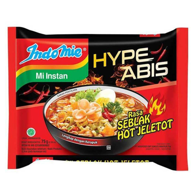 

Indomie Hype Abis Mi Instan Seblak Hot Jeletot 75 g