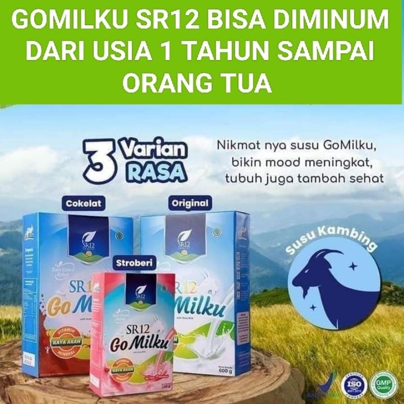 

GO MILKU SR12 200 Gr SUSU KAMBING ETAWA PLUS HERBAL