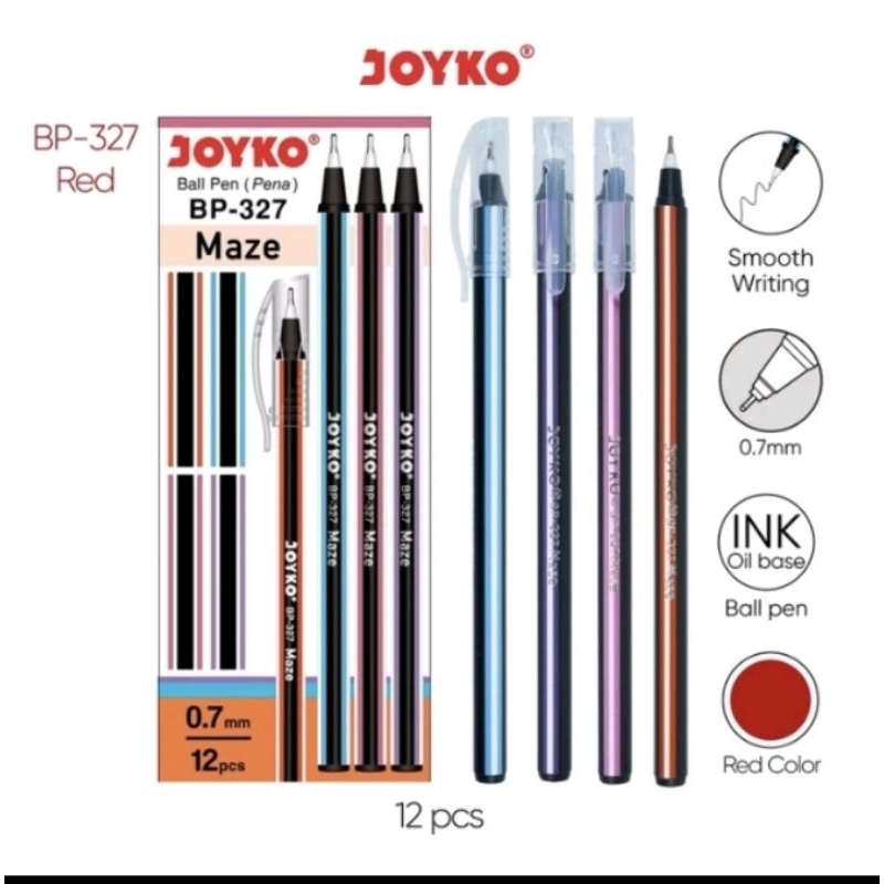 

JOYKO BALL PEN PULPEN PENA JOYKO BP-327 MAZE HARGA 1 PCS