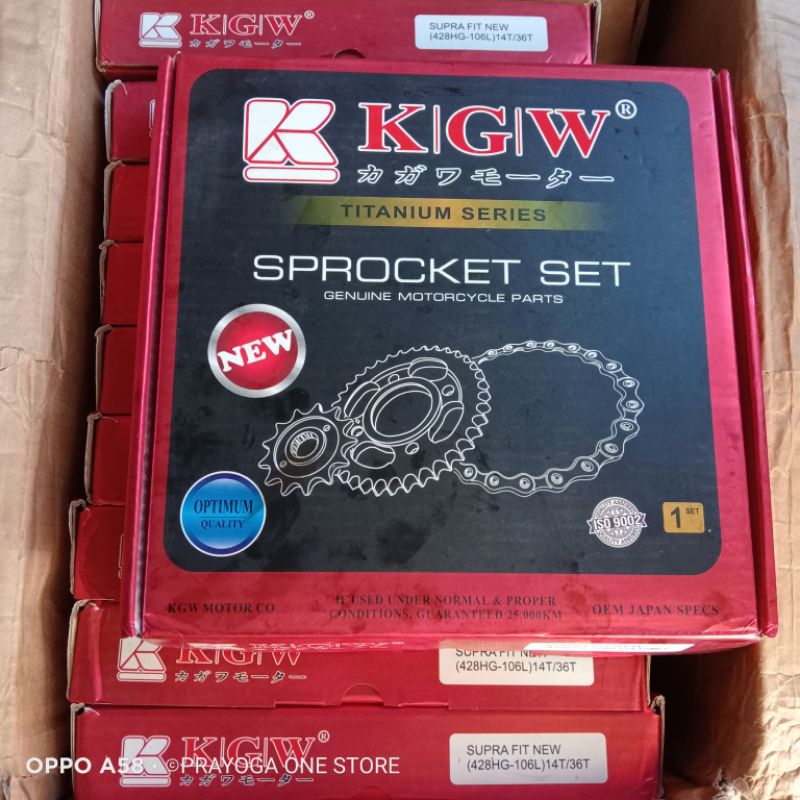 GIR PAKET GEAR SET  FIT NEW KGW 14/36T TITANIUM