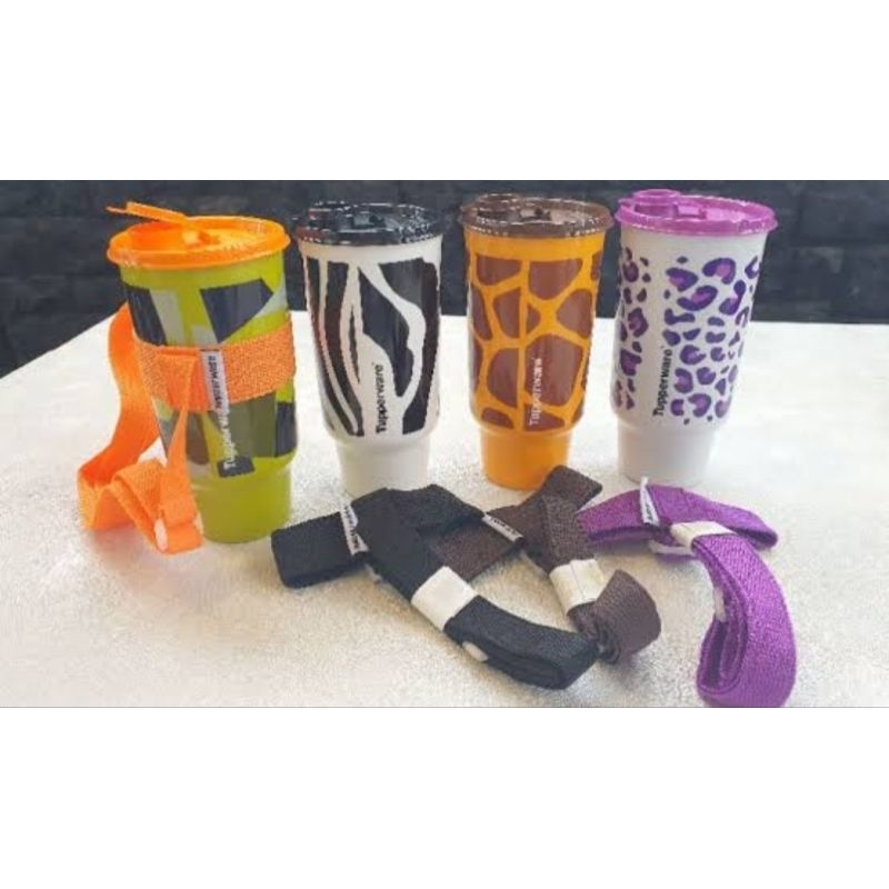 Botol Minum Anak  Tupperware Murah Safari Tumbler 950ml Gratis Free Strap Tali Panjang