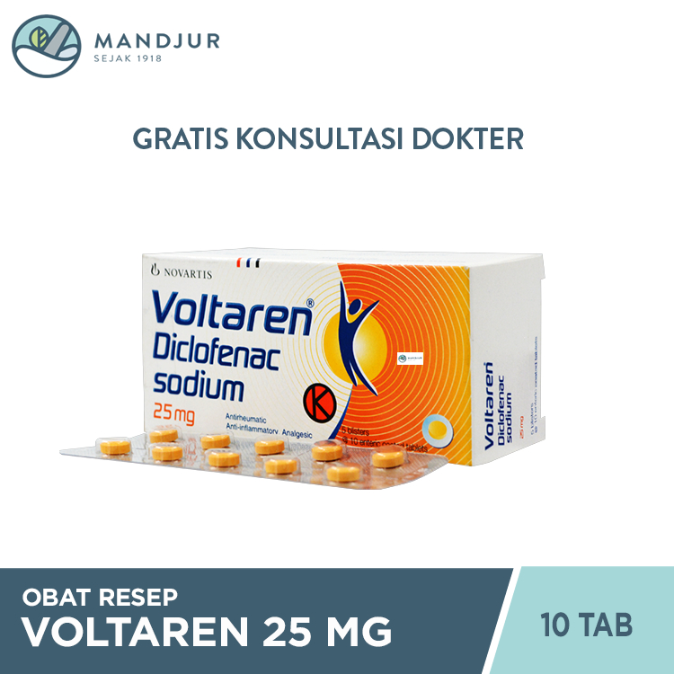 Voltaren 25 mg 10 Tablet