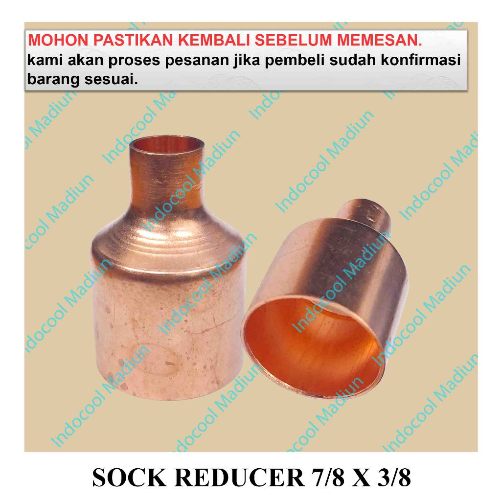 SR7838 SOCK REDUCER AC TEMBAGA / SOCK PIPA TEMBAGA / SOCK REDUCER 7/8 X 3/8
