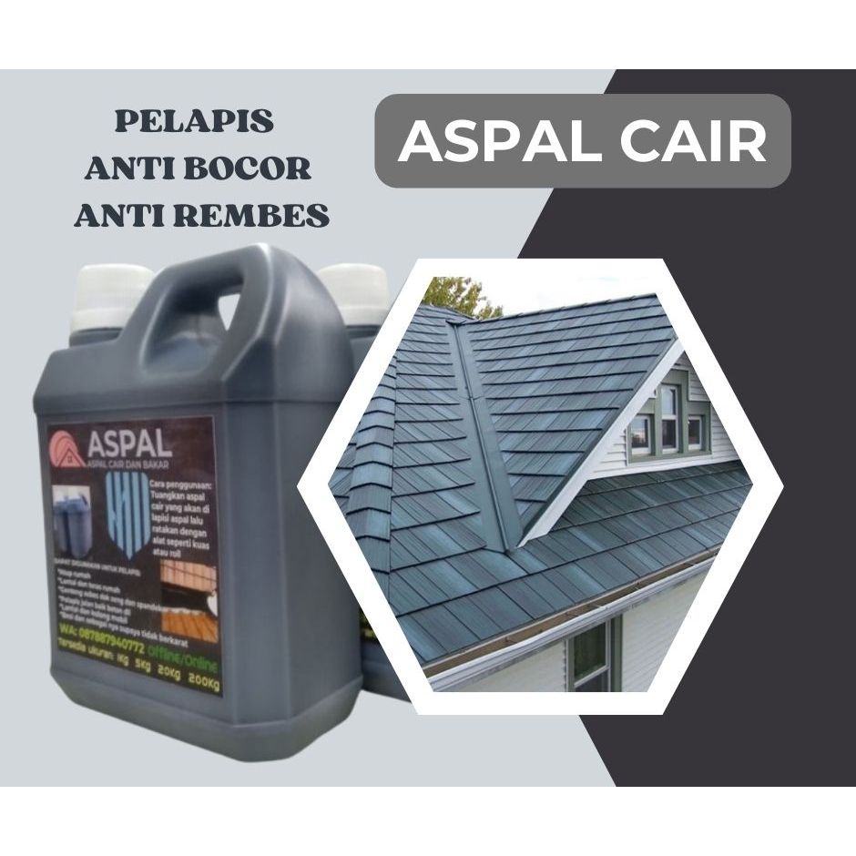 Cat pelapis serbaguna mudah digunakan tahan lama - aspal cair anti rembes waterproofing