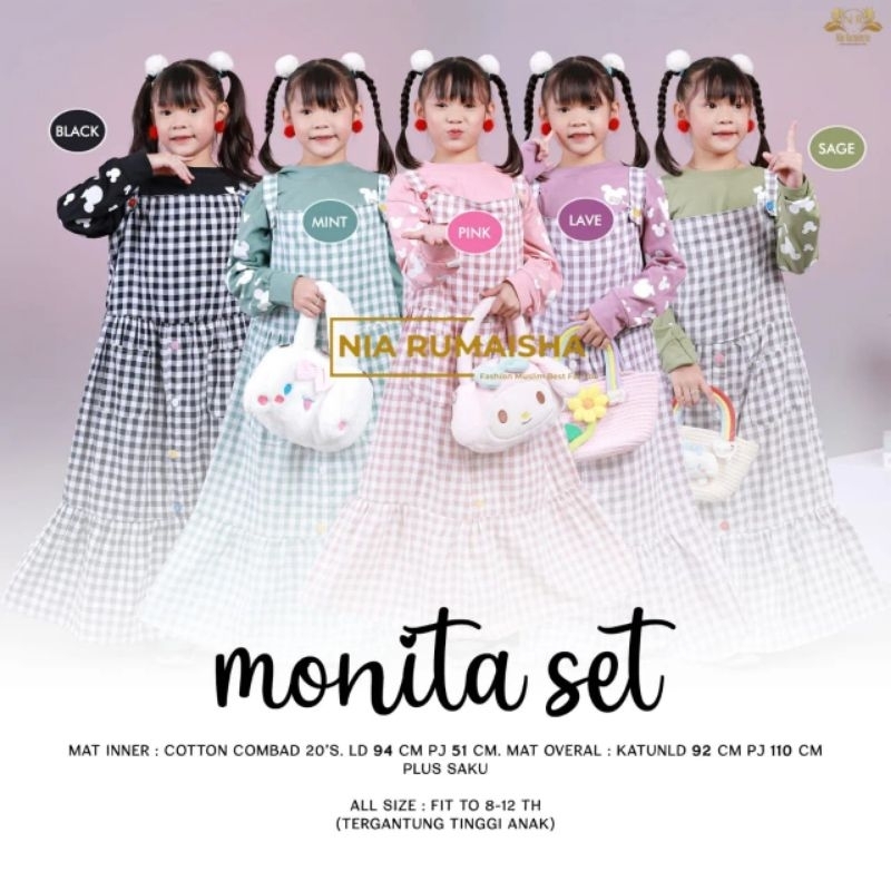 Gamis Kotak Overal Anak Remaja Teen || Monita Teen By Nia Rumaisha