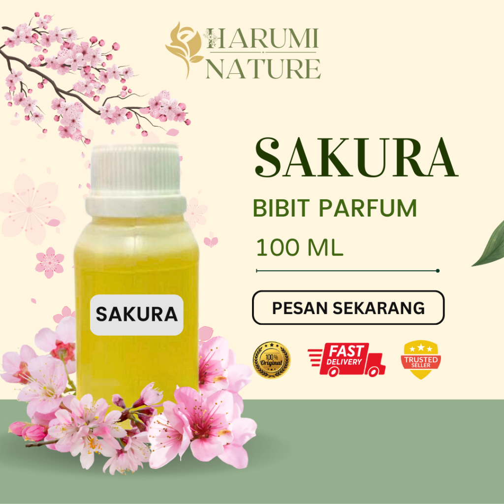 Bibit Parfum Murni Wangi Sakura Parfum Laundry 30 ml - 250 ml