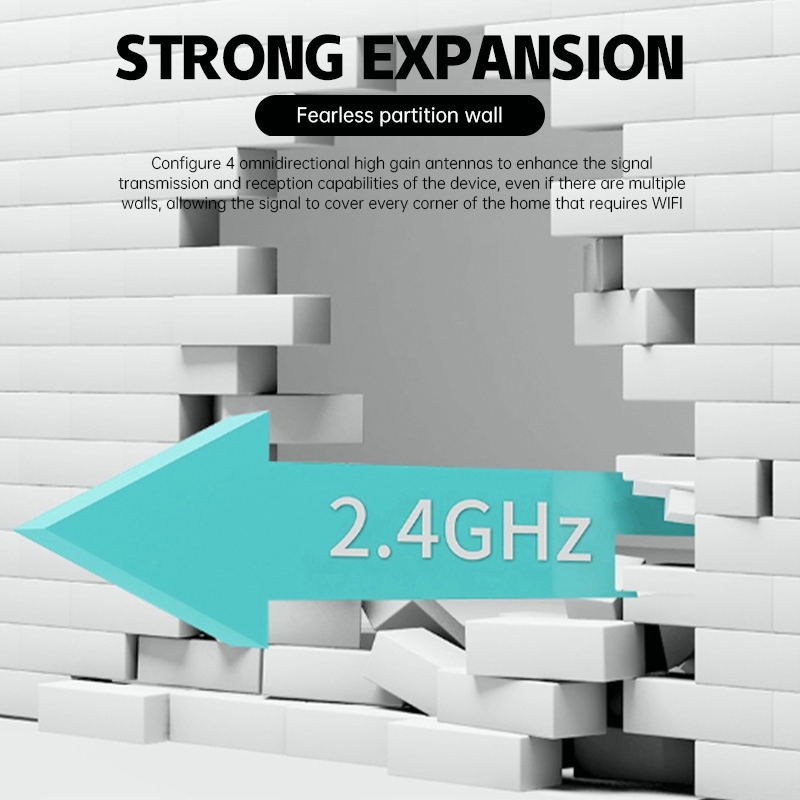 Terbaik 300Mbps / 2.4GHz Repeater WIFI Extender Pemanjang Jangkauan WIFI Nirkabel Pemanjang